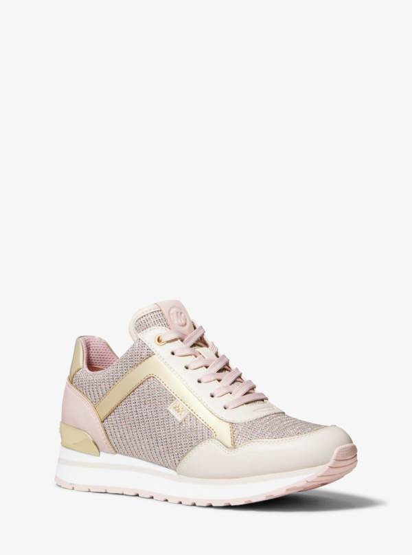 Damske Tenisky Michael Kors Maddy Leather and Glitter Chain-Mesh Viacfarebný - Topanky Michael Kors Slevy | WOGSE-0893